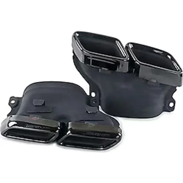autogp Mercedes W205 W212 W213 C63 Amg Egzoz Ucu Set Siyah 4 Çıkış