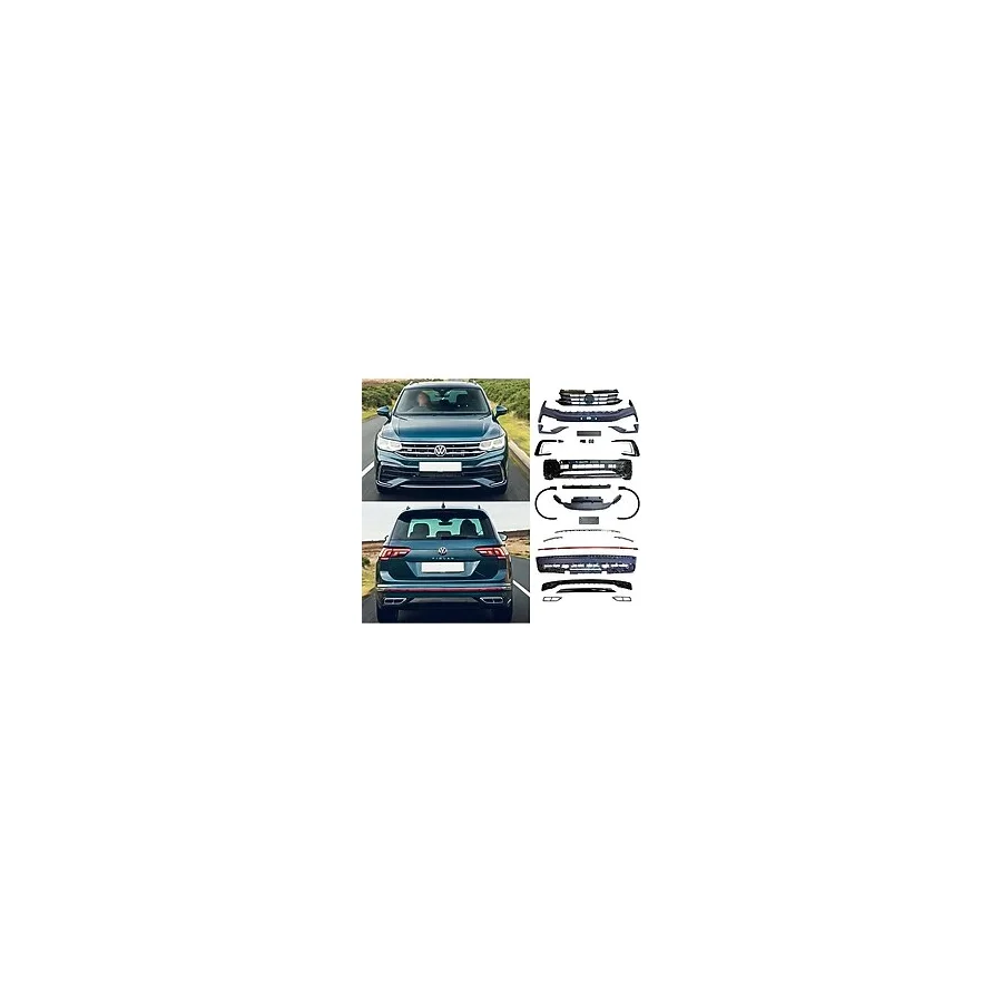 Autogp Vw tiguan body kit tampon seti R-line komple 2022+