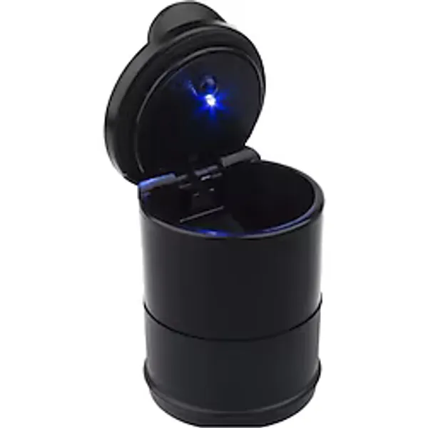 Autokit Universal Oto Araç Içi Mavi Led Işıklı Küllük Araba Kül Tablası Çöp Kovası