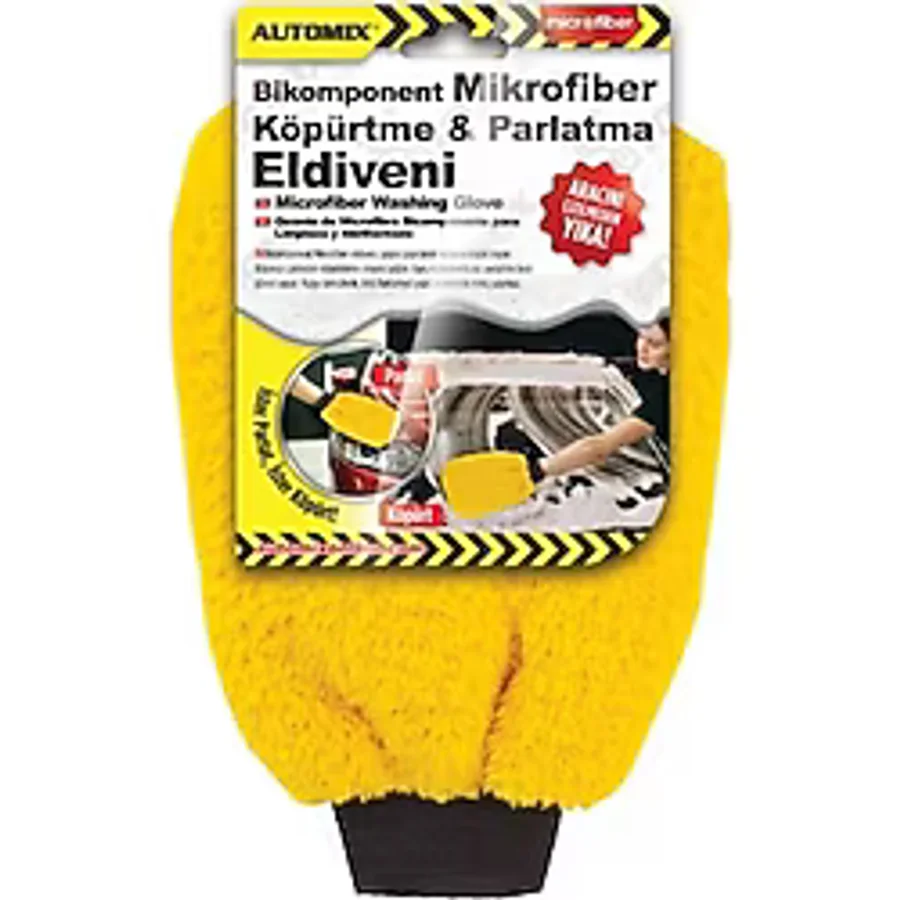 Automix 4463 Bikomponent Mikrofiber Köpürtme ve Parlatma Eldiveni