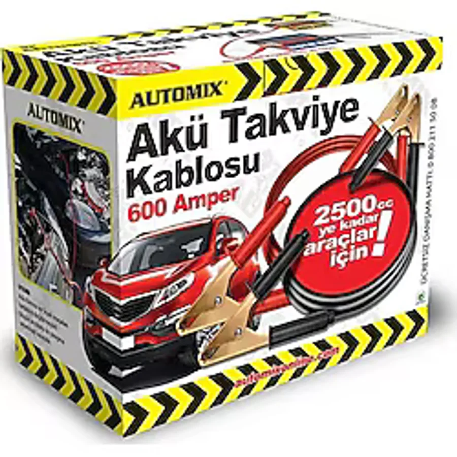 Automix 600 Amper Kutulu Akü Takviye Kablosu
