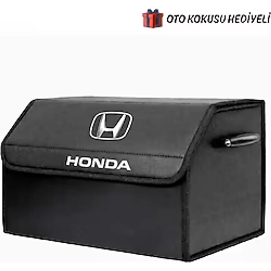 Autowise Honda Marka Logolu Oto Bagaj Organizer Çanta Oto Bagaj Çantası 2 Bölmeli Suni Deri