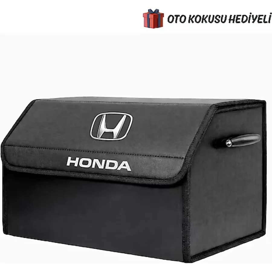 Autowise Honda Marka Logolu Oto Bagaj Organizer Çanta Oto Bagaj Çantası 2 Bölmeli Suni Deri
