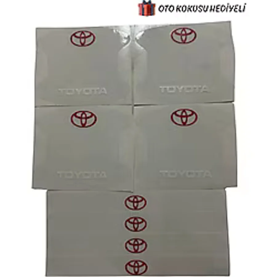 Autowise Toyota Marka Logolu Oto Kapı Kolu Çizik Önleyici Yapışkan 8'li Set