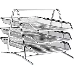 Avansas 949 Metal Evrak Rafı 3'lü Gümüş