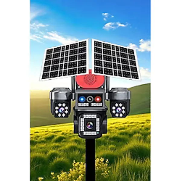 AVENİR 4 Kameralı Güneş Enerjili Güvenlik Kamerası E-SIM - Çift Güneş Paneli, SIM Kartlı AOV