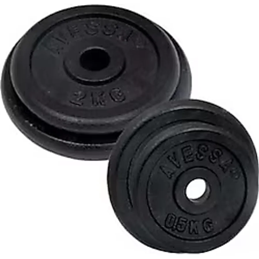 Avessa 15 Kg Siyah Plaka Ağırlık Bar Plakası avs-SiYAHPALAK015KG