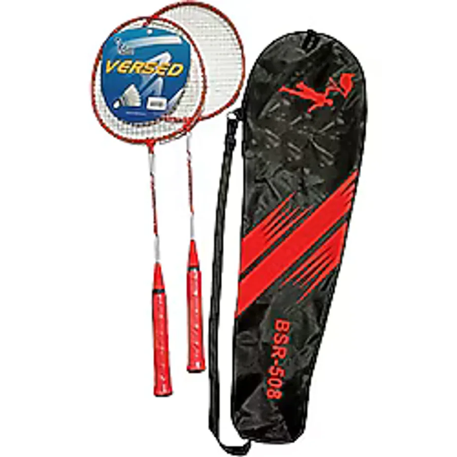 Avessa Badminton Raket Set Çiftli-Çift Parça Çantalı Kırmızı