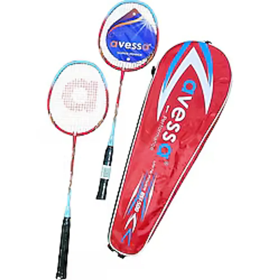 Avessa Bst-500K Badmington Profesyonel Raket Set Kirmizi