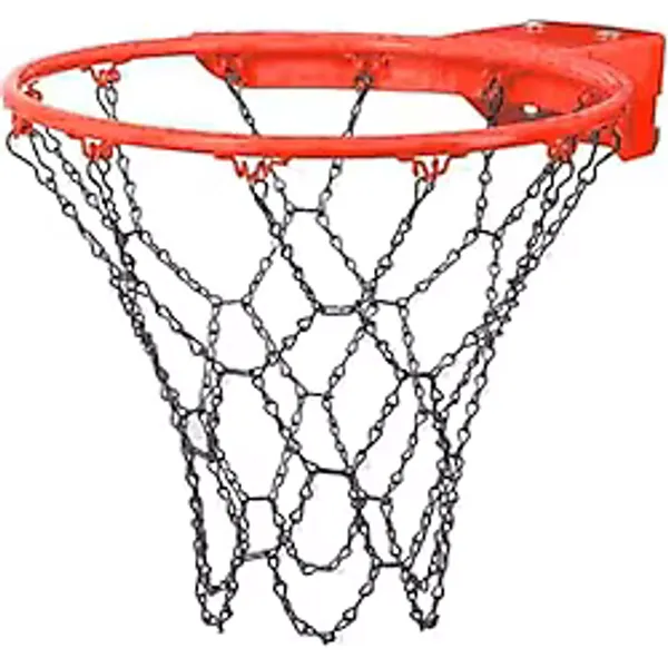 Avessa Dbf-10 Demir Basketbol Filesi - Çelik Zincir Yapı - 54 Cm Uzunluk - Çinko Kaplama Yüzey - 650 Gr, Tek Ebat, Dbf-10, Gri