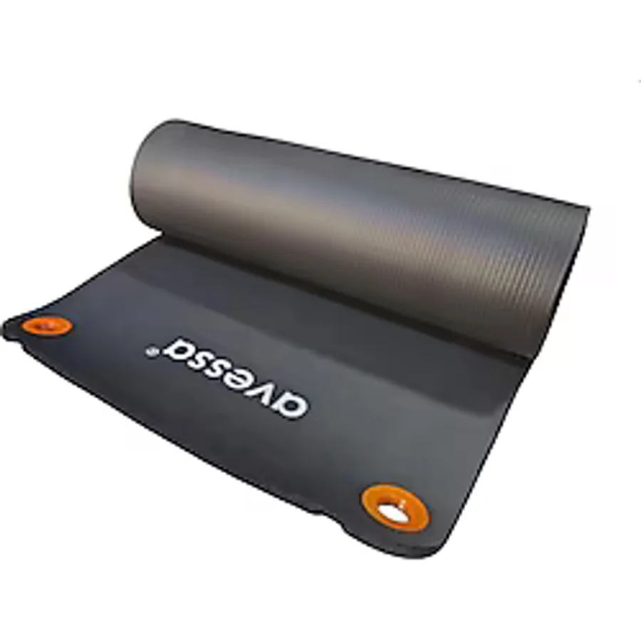 Avessa Hnbr-10 Delikli Nbr Yoga Matı Gri Gri