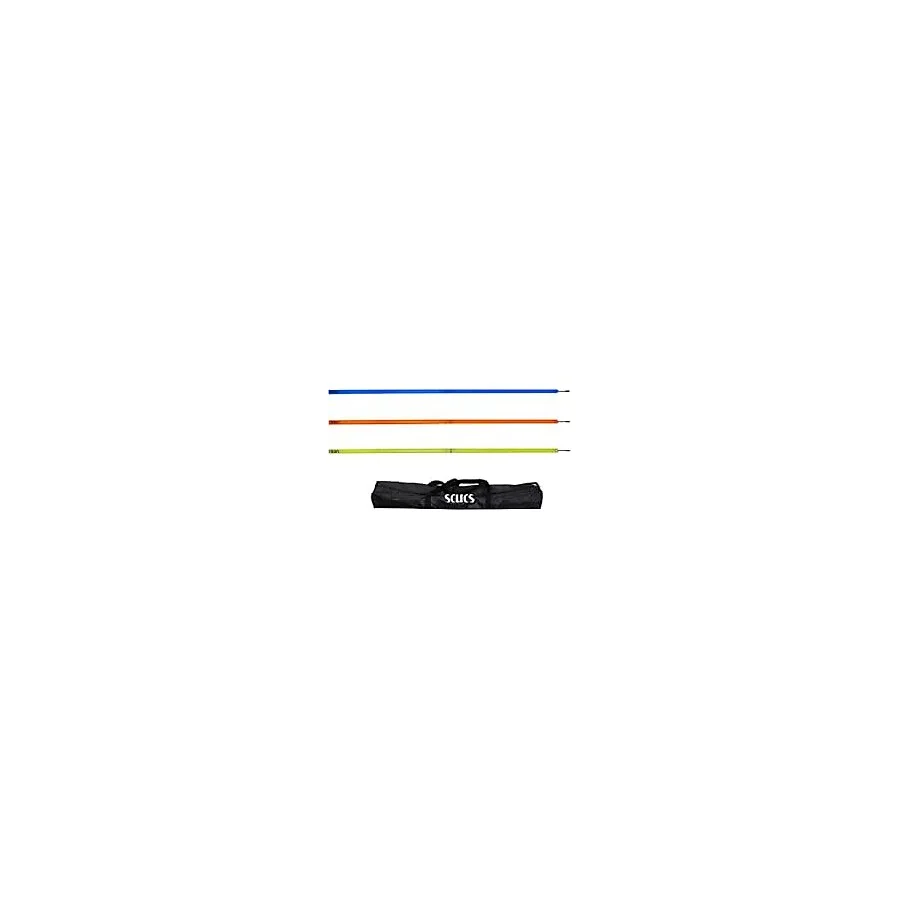 Avessa Scucs 1165 Slalom Çubuğu Çivili 32Mm Çantalı Set 6Lı, Standart, Krl-Scx-1165, Çok Renkli