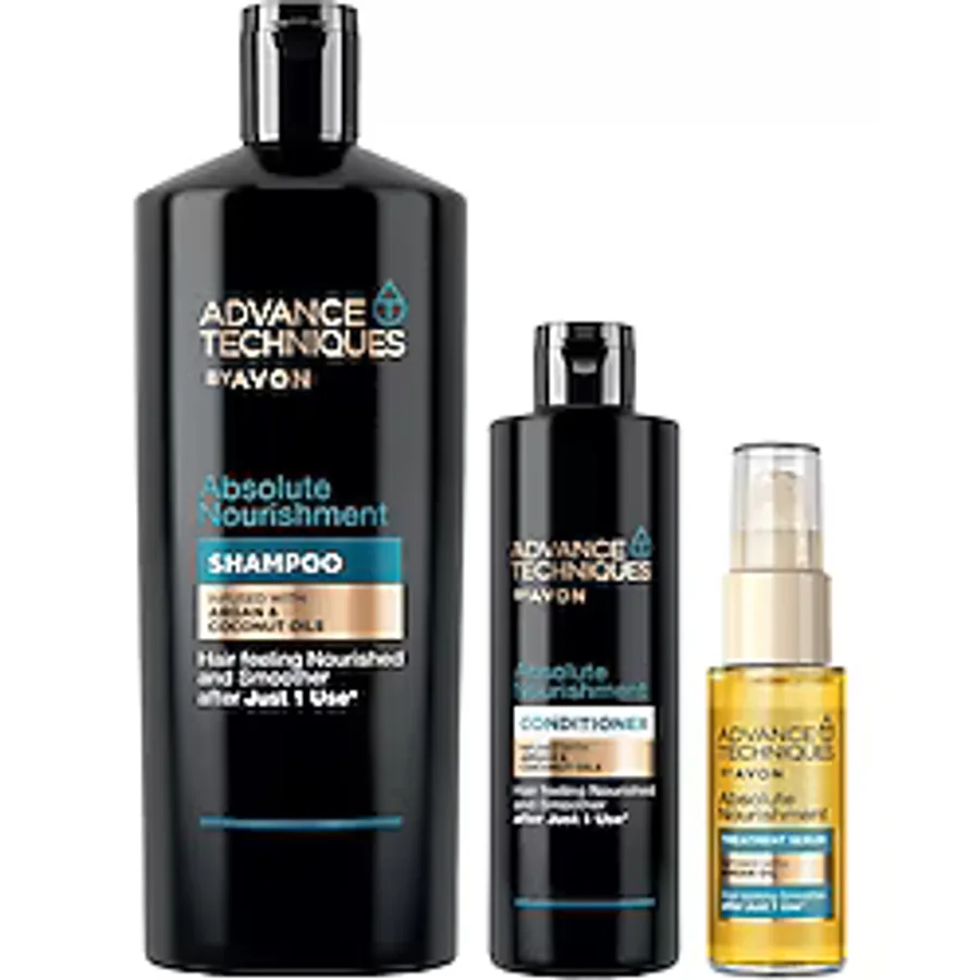 Avon Advance Techniques Argan Yağı İçeren Şampuan Saç Kremi ve Saç Serum Paketi