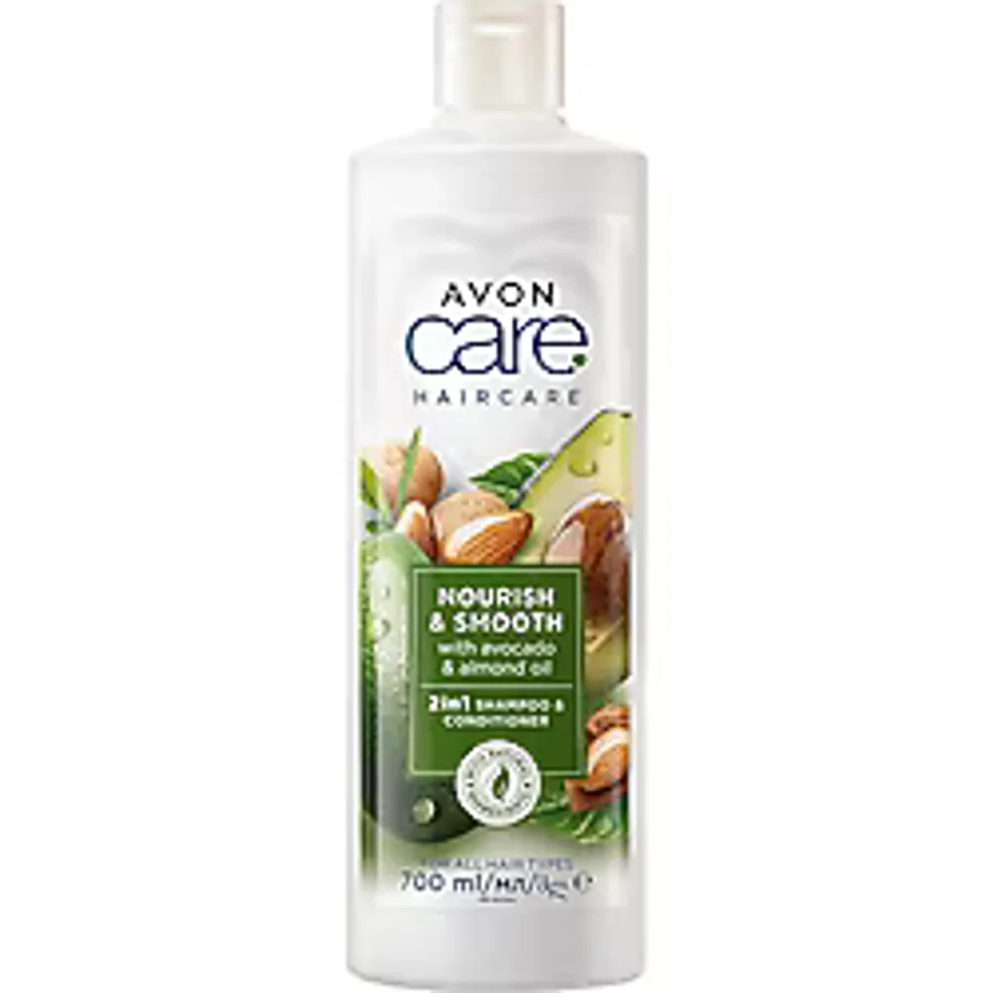 Avon Care Avakado ve Badem Yağı içeren Şampuan ve Saç Bakım Kremi 700 ML