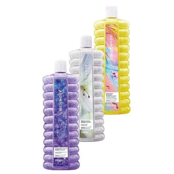 Avon Senses Zambak, Lavanta, Deniz Tuzu ve Güneş Çiçeği Kokulu Banyo Köpüğü Paketi