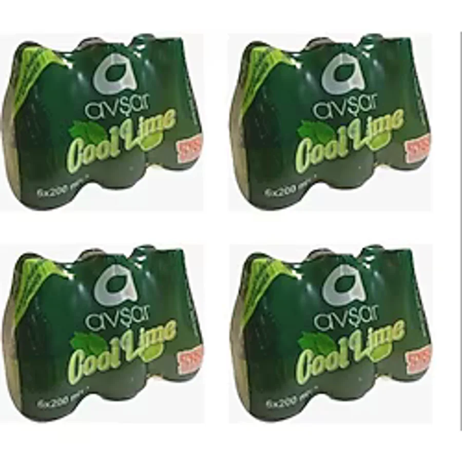 Avşar Cool Lime Nane Limon Aromalı Maden Suyu 200 Ml X 24 Adet