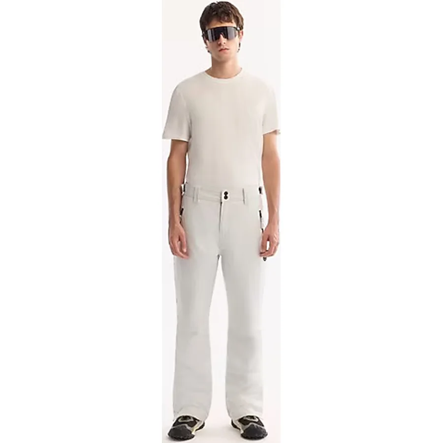 Avva Erkek Beyaz Beli Çıtçıtlı Su Itici Rüzgar Geçirmez Comfort Fit Kayak Pantolonu A52Y3125