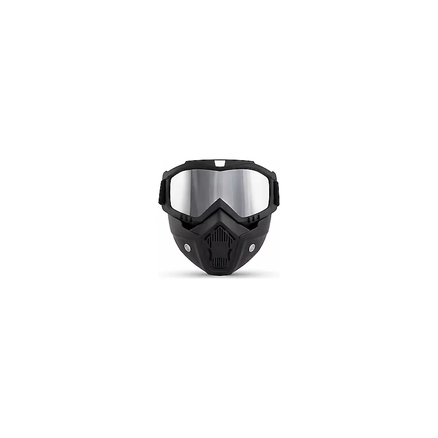 ax7 Motosiklet Face Armor - Tam Yüz Koruma Maskesi Rüzgar, Toz ve Yağmur Geçirmez Nefes Alabilir Premium Tasarım