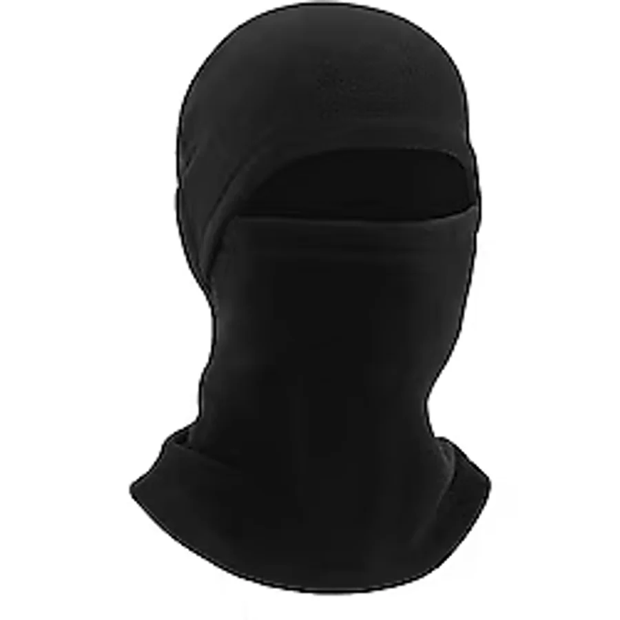 Axe Sportswear Unisex Siyah Kışlık Termal Polar Kar Maskesi Balaclava Siyah