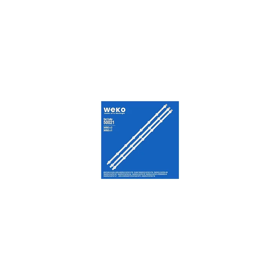 Axen Ax032dld12at057-Ktm 32'' İnç 3 Adet Tv Led Bar ( Tvnizin İçindeki Led Barla Aynısı Olduğunu Görmeden Almayınız. Led Bar Ürünlerinde P