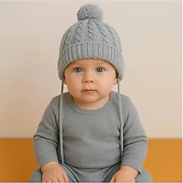 Axxan bebek çocuk beresi erkek ve kız bere şapka 0/3 yaş arası bebek ve coçuklar için Gri Tek Ebat