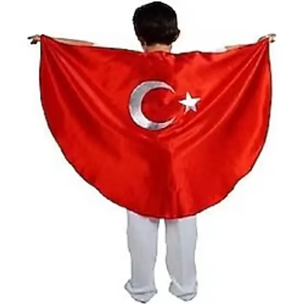 Ay Yıldız Bayrak Pelerin - Gösteri Pelerini