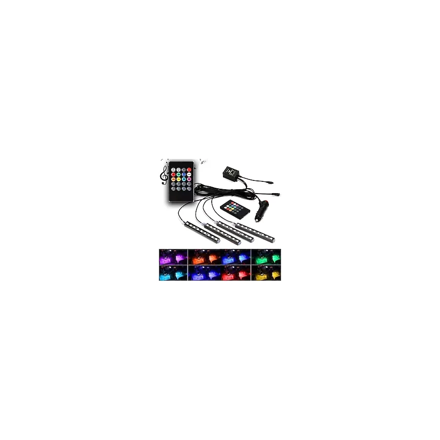 Ayak Altı Led Sese Ve Müziğe Duyarlı Led Rgb Kumandalı Ambiyans