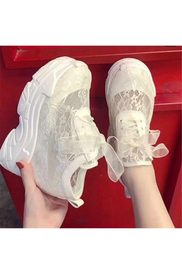 Ayakkabı Tutkusu Stilo ® Gelin Ayakkabısı Içten Gizli Spor Dolgu Ayakkabı Çok Rahat