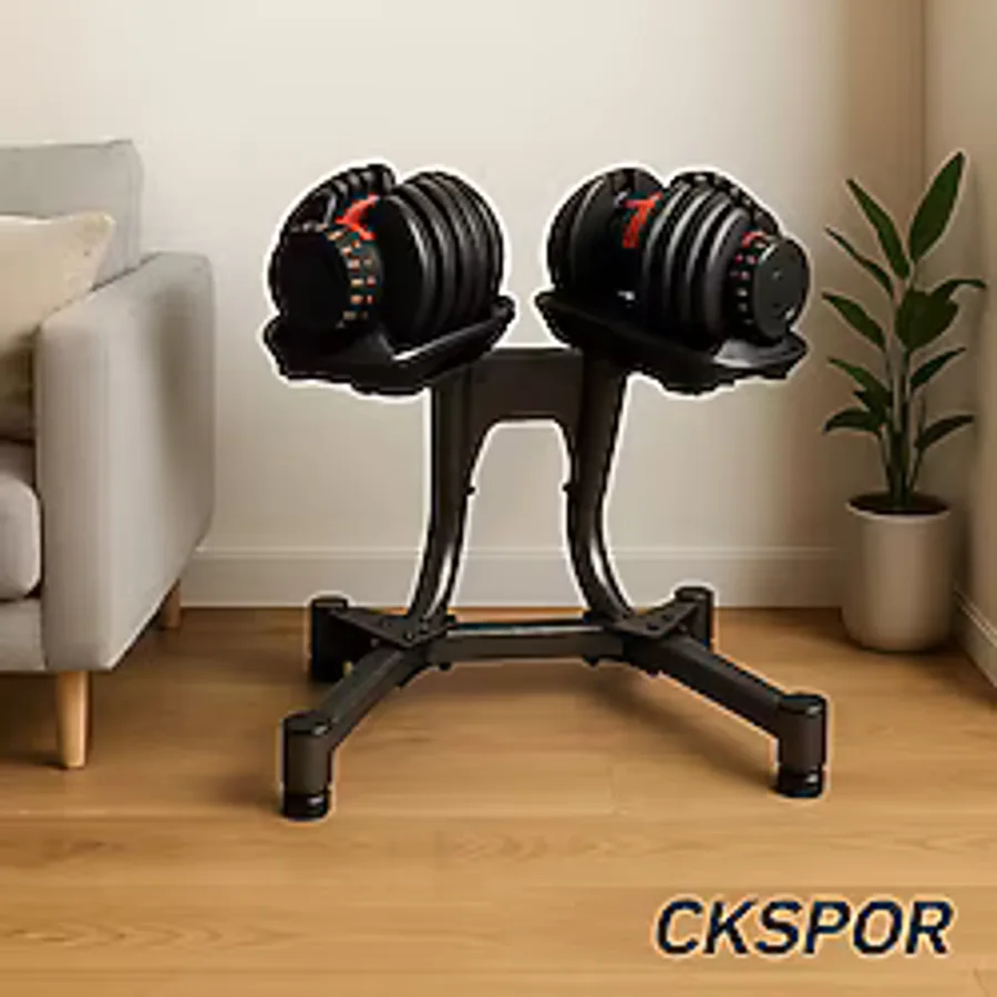 Ayarlanabilir Dambıl Ve Stand Seti 2 x 24 Kg Ayarlanabilir Mekanizmalı Dambıl + Dambıl Standı