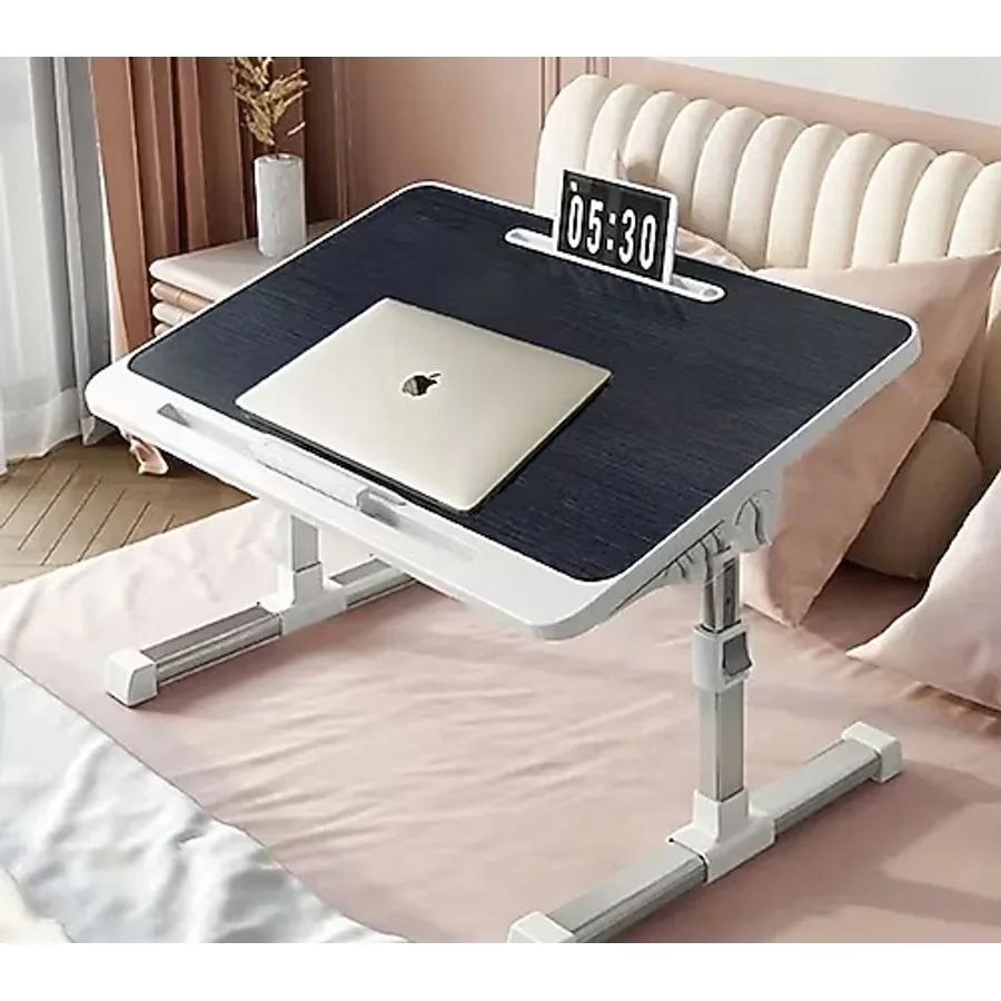 Ayarlanabilir Eğimli Laptop Sehpası Eğimli Laptop Masası Yüksekli Ayarlı Katlanabilir Laptop Sehpası Ye - 60x35x38 - Siyah