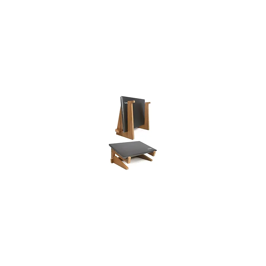 Ayarlanabilir Kademeli Ahşap Laptop Standı Notebook Yükseltici Macbook Tutucu 13 " 14 " 15 " 16 " 17 " - Bej - 16 x 26 cm
