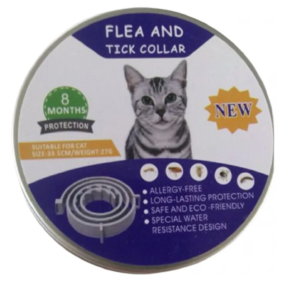 Ayarlanabilir Kedi Pire Tasması 39.5 Cm - 8 Ay Koruma