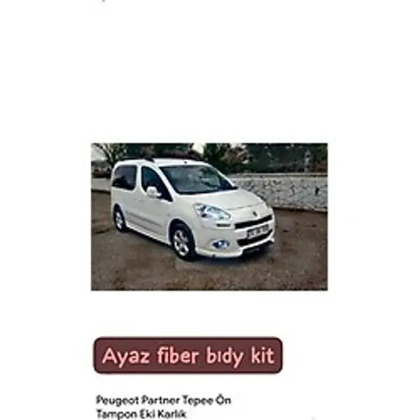Ayaz Fiber Body Kit Peugeot Partner Tepee Ön Tampon Eki Karlık Fiber Boyasız