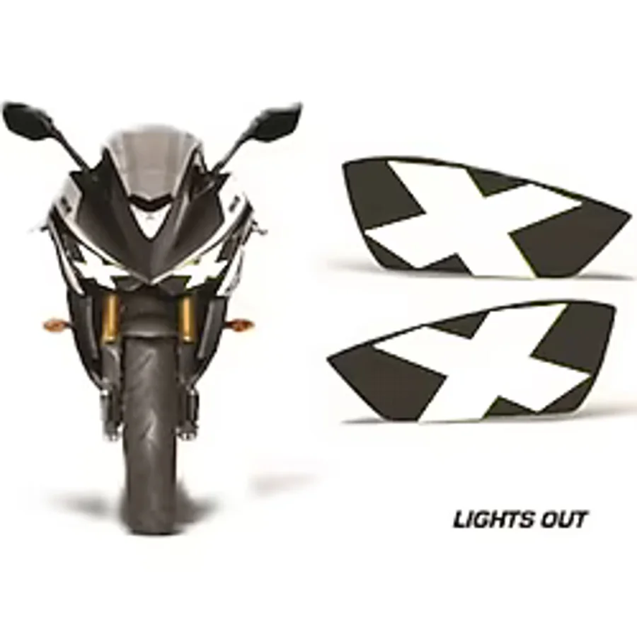 aydın garage Yamaha R25 Uyumlu Far Sticker Far Içi Göz Sticker R25 Sticker BEYAZ X
