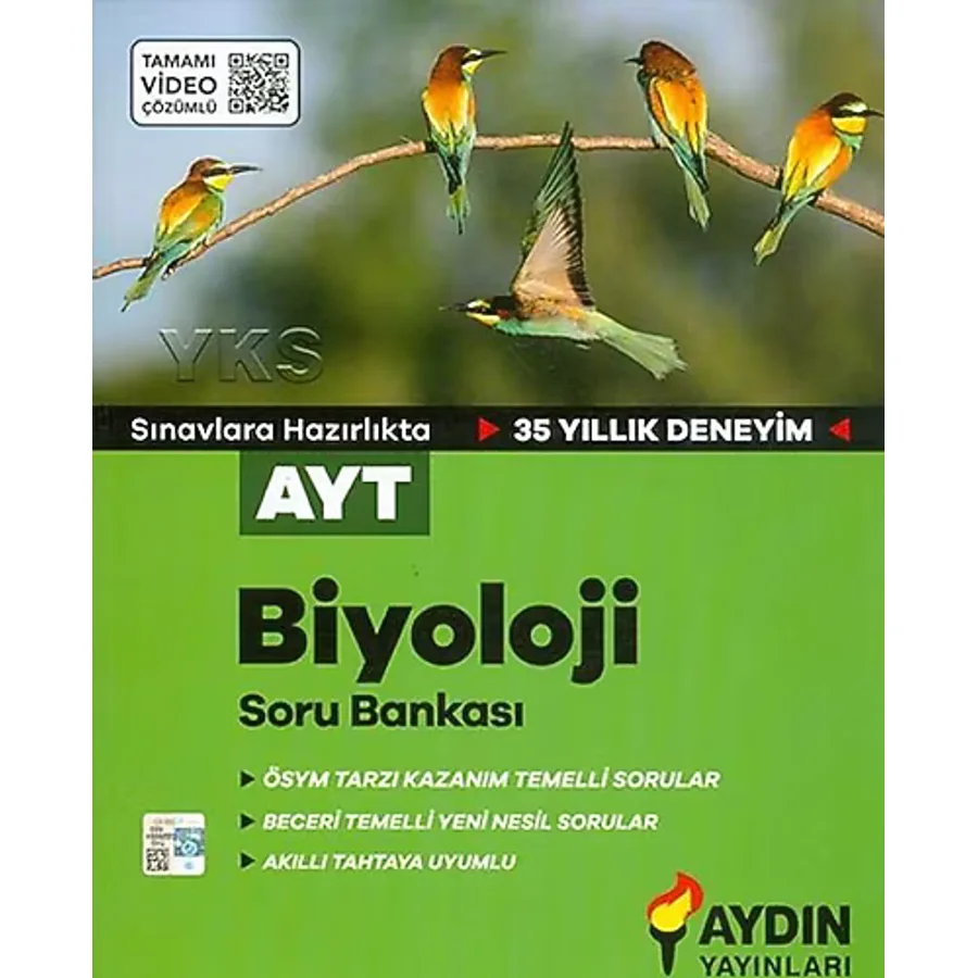 Aydın Yayınları AYT Biyoloji Soru Bankası