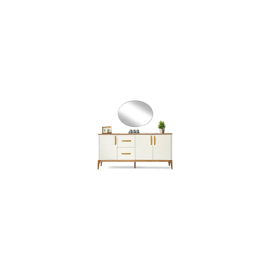 Aydınev Antik Mdf Konsol ve Ayna - 180x85 - Beyaz