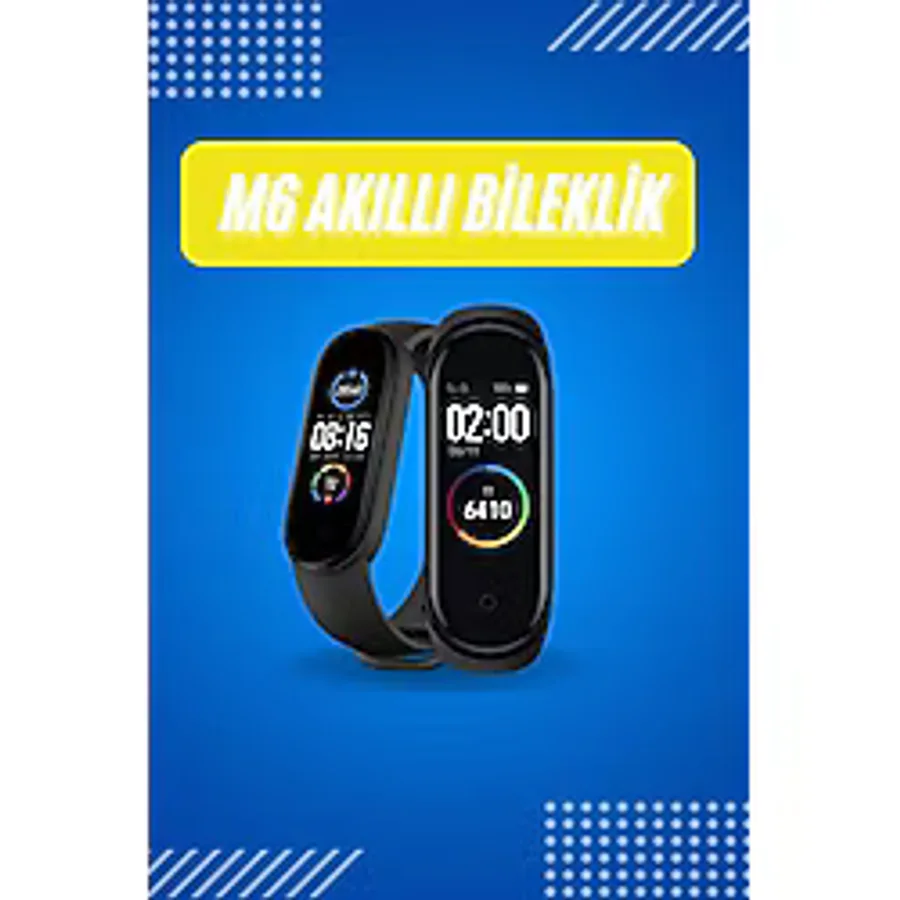 Aydogan's Akıllı Uyumlu Bileklik M6 Adımsayar Spor Modları Çağrı Görme Türkçe Menü - Standart - Renkli