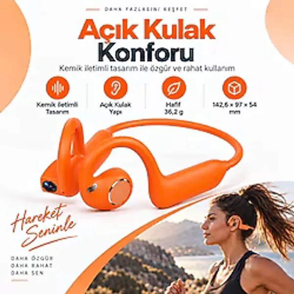 Ayers 8 Mp Kameralı Kemik Iletimli Bluetooth Kadın Erkek Spor Kulaklık, Sony IMX219 Sensör, Açık Kulak Tasarım, Çift Mikrofon Gürültü Azaltma, Dokunmatik Kontrol, Aı Çeviri Kayıt Özellikli Akıllı Kula
