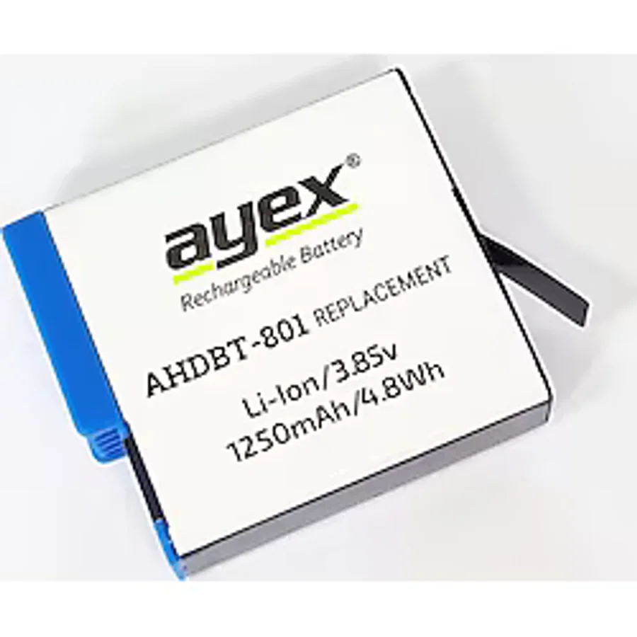 Ayex AHDBT-801 GoPro Hero 8 - 7 - 6 - 5 Uyumlu Batarya