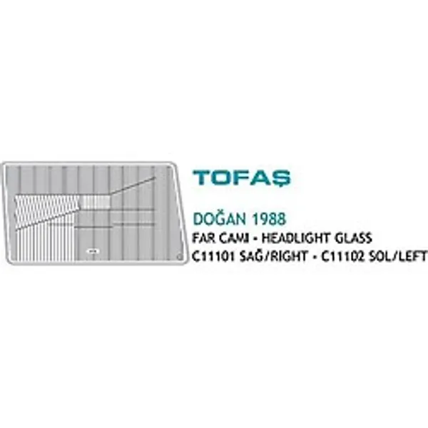 Ayfar Far Camı Fıat M.131 Dkş.sol 1988-1992