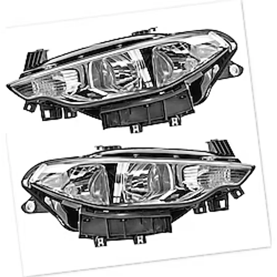 AYFAR Fiat Egea Ön Far Takımı Sağ Sol Kromlu Motorlu Ledsiz 101130-31
