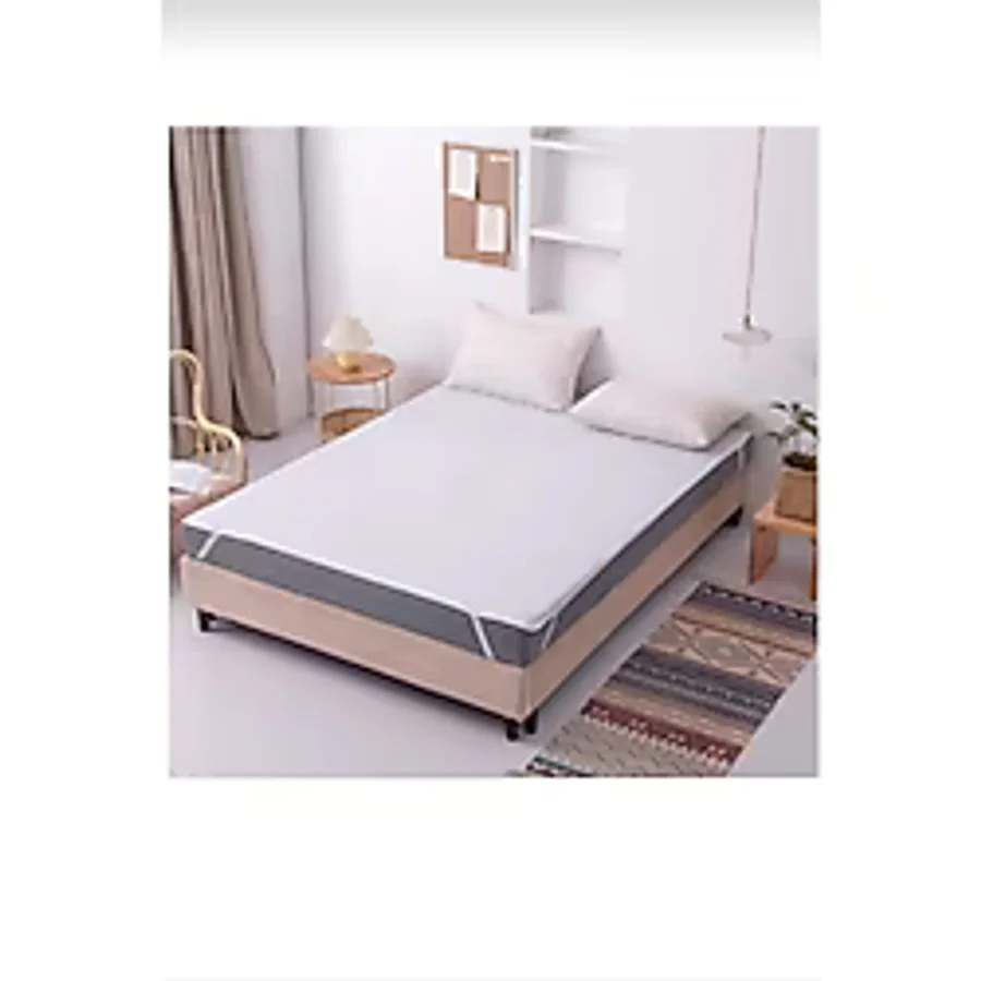 AYHOME 100 X 200 Cm Tek Kişilik Sıvı Geçirmez Yatak Alezi Yatak Koruyucu 4 Mevsimlik 4 Köşe Lastikli