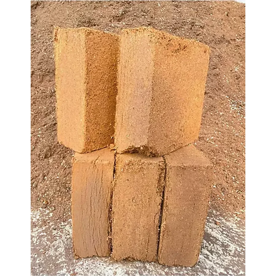 Aymen Çiçekçilik 5 Adet 300 - 325 Litre Sıkıştırılmış Hindistan Cevizi Torfu - Blok Ithal Organik Cocopeat Kokopit 5 Adet