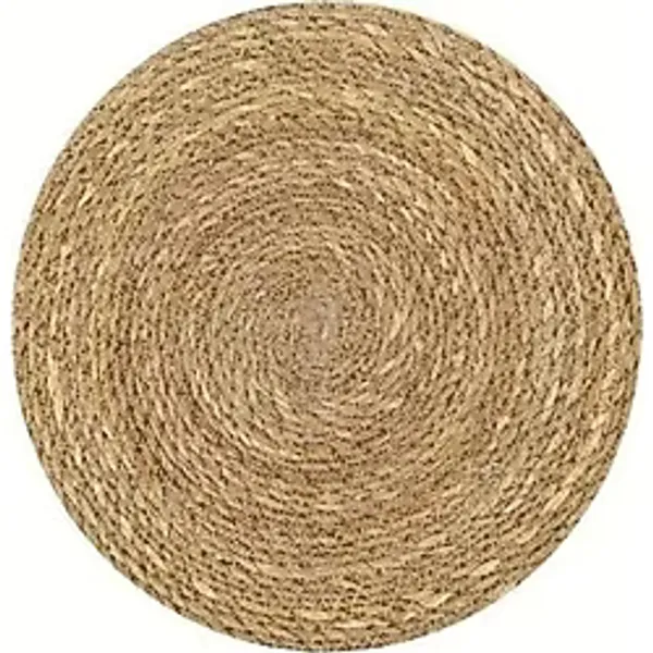 AyrStore 2 Adet Hasır Yuvarlak Amerikan Servis Tabak Tava Tencere Altlığı - Nihale Runner Supla Altlık 3 - 0,5 x 9 cm