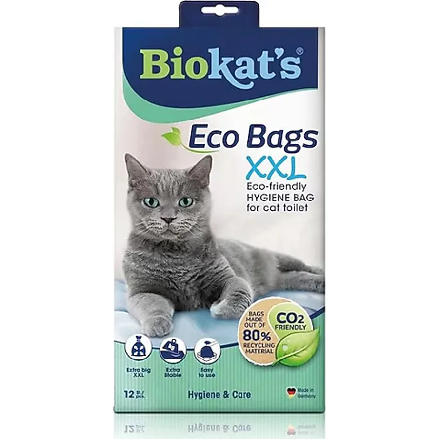 AyrStore Biokat's Kedi Kumu Hijyen Torbası, Xxl, 12'li
