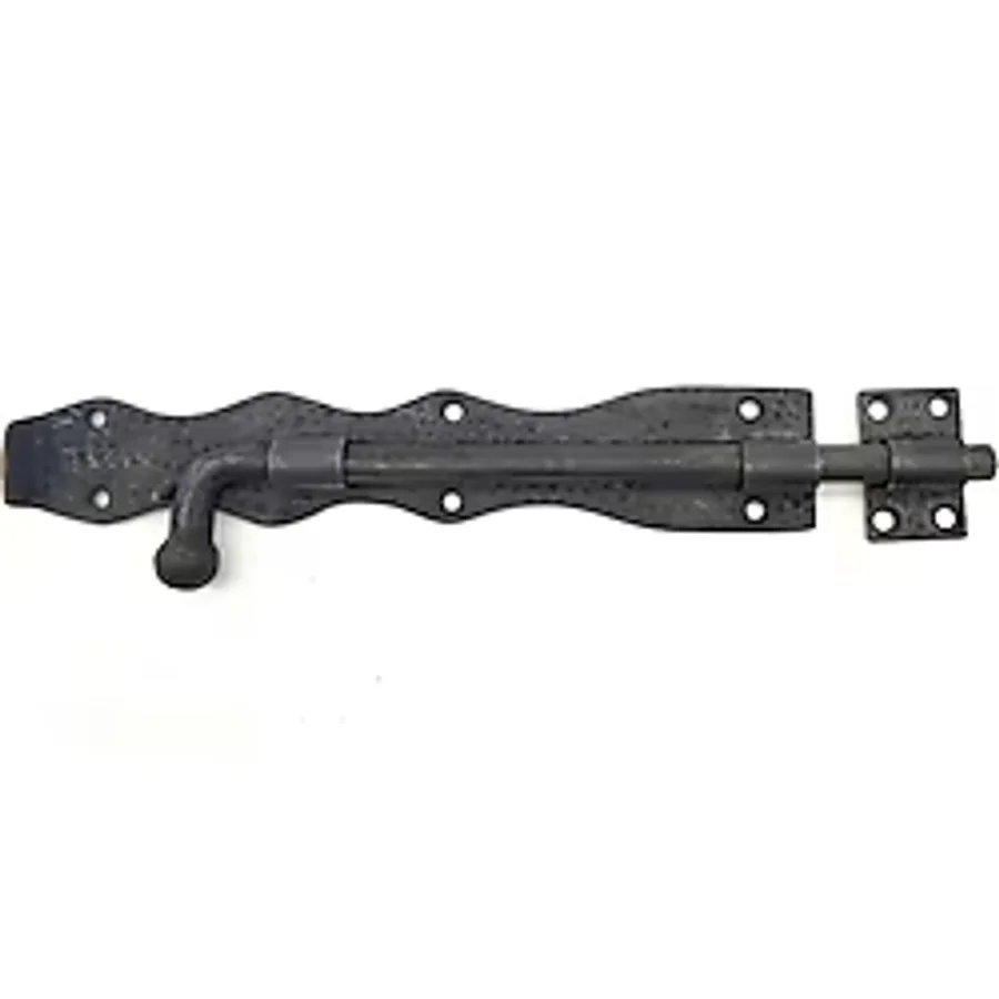 AyrStore Buğz Antika Tarz Dekoratif Pirinç Dövme Kapı Sürgüsü - 25CM, Oksit - Çok Renkli