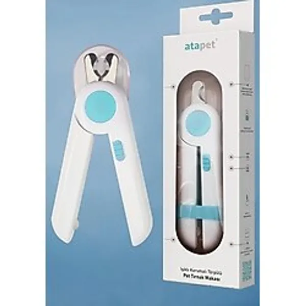 AyrStore Işıklı Kedi Köpek Tırnak Makası Pet Evcil Hayvanları İçin Korumalı Led'li Törpülü Tırna - Renkli