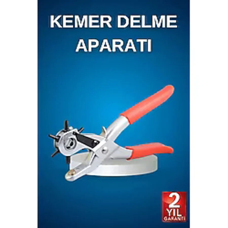 AyrStore Kemer Delme Pensesi Deri Delici Pensi Zımba 6 Farklı Boyutta