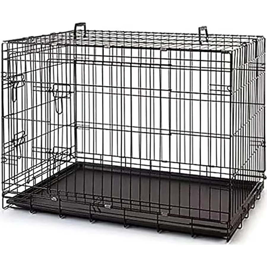 AyrStore Metal Kedi Köpek Kafesi Siyah 107X71X78CM