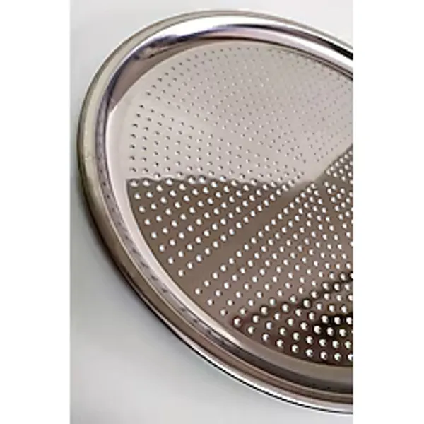 AyrStore Paslanmaz Çelik Pizza Tepsisi,delikli Lahmacun ve Pizza Tavası,fırın Tepisisi (36 Cm)